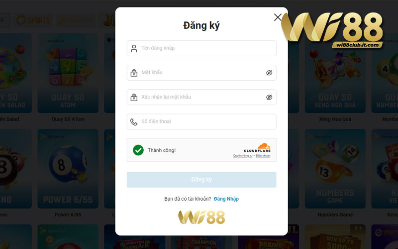 Hướng dẫn đăng ký WI88 trong 60 giây